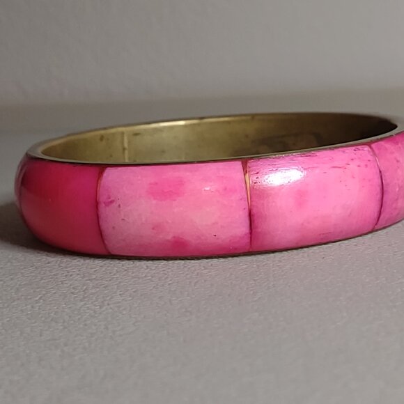 Very Large 9.25 Vintage Pink Bangle - Picture 1 of 5